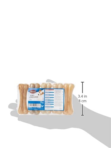 Trixie 2787 chewing bones, pressed, 8 cm, 5 × 15 g duck 15 g (pack of 5) - BeesActive Australia