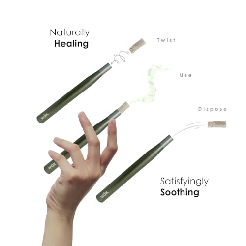 Stick, Natural Oral Wellness, Pure Miswak, Freshens Breath, Whitens Teeth, Enhances Focus, Promotes Good Habits, Brings Calm, Eco-Friendly, Stylish, Portable (Forest Green, Regular)