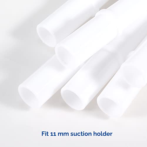 JMU 100Pcs Dental Surgical Aspirator Tips 1/8" Inch, White, 4 Bags of 25 White-1/8" 100