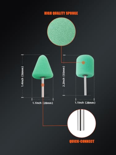Mini Buffing Polishing Pads, 30Pcs Mini Detail Polishing balls Use On Rotary Tools,Cordless electric drill, Small area Polisher Tool for Tight Area Detailing Polishing Waxing And Sealing Glaze -MNPC30 30Pcs Mini Detail Polishing Pad Sets