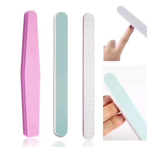Manicure Kit Set - Nail File and Buffer, Nail Cleaning Brush, Nail Finger Separator for Salon Nail Art
