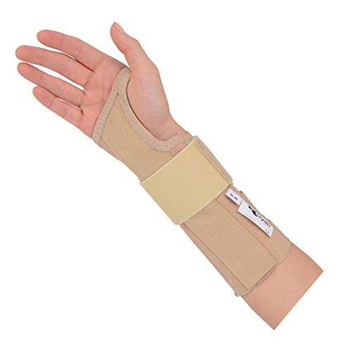 Rolyan 50192 AlignRite Wrist Support with Wrap-Around Strap, Long Length, Left, Medium Medium Left