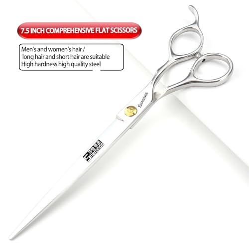 SHARONDS 7.5 Inch Stainless Steel Professional Barber Scissors Hair Thinning Scissors Hairdresser or Home Hairdresser Variant/Hybrid (7.5 inch-2pc) 7.5 Inch-2pc