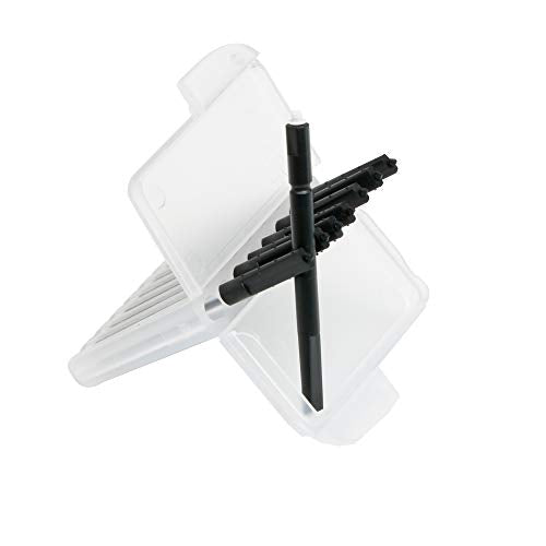 Hearing aid Wax Guard Filter Ear Wax Cleaning Tool for phonak, widex and Resound Wax Traps Hear Clear Cleaning kit Accessory (80 Filters) (Black 10 Pack)