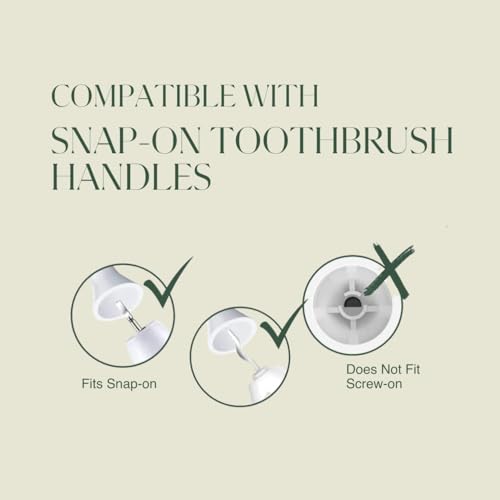 PLUS ULTRA Oral-B Compatible Electric Toothbrush Replacement Heads 4 Pack – Soft Bristles for Sensitive Teeth – Made with Recycled Plastic and Eco-Friendly 1 Count (Pack of 4)