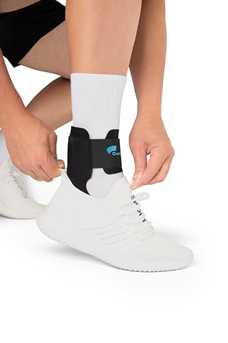 Ovation Medical Step Free Plantar Fasciitis Brace - Massage-Like Ankle Compression for Daytime Heel Pain and Plantar Fasciitis Relief - Lightweight and Low Profile (Large) Large