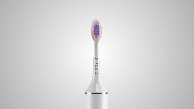 SPARX - Toothbrush Replacement Heads, Brush Heads with Blue Light Therapy for Gum Care, Replacement Brush Heads, White, 2 Pack… 3 - Blue Refill 2 Pack