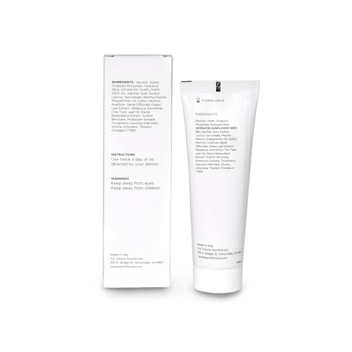 Toothpaste Ozone Oil Infused Toothpaste Flouride Free for Promoting Healthy Mouth | Ozonated Oral Care