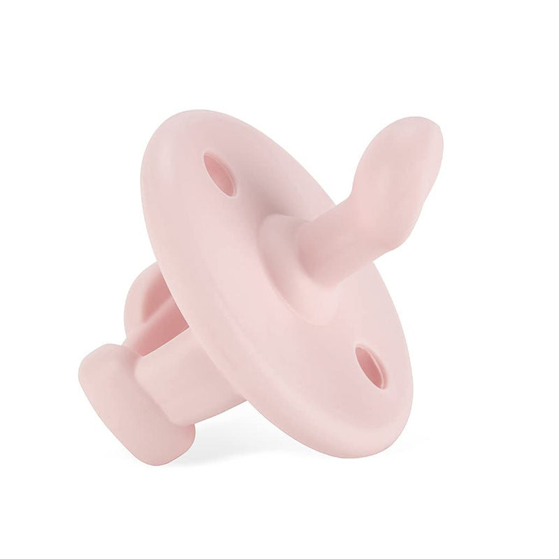 Itzy Ritzy Silicone Orthodontic Pacifiers - Itzy Soother Pacifiers with Collapsible Handle & Two Air Holes for Added Safety, Baby Pacifier For Ages 0-6 Months (Ballet Slipper & Primrose) Ballet Slipper & Primrose (0-6 Months) 2 Count (Pack of 1) - BeesActive Australia