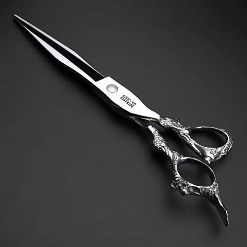 7" 7.5" 8"9" Professional Hairdressing Scissors Barber Salon Hair Cutting Dragon Shears (Large). (8 inch) 8 Inch