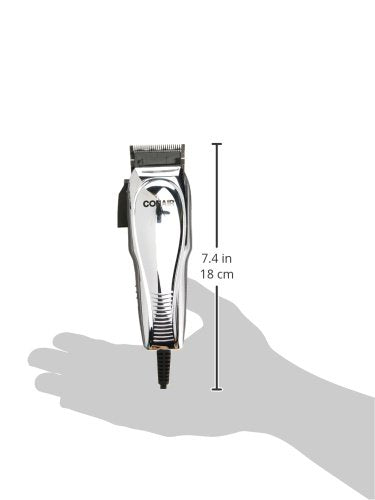 ConairMAN Hair Clippers for Men, 21-Piece Home Hair Cutting Kit Chrome