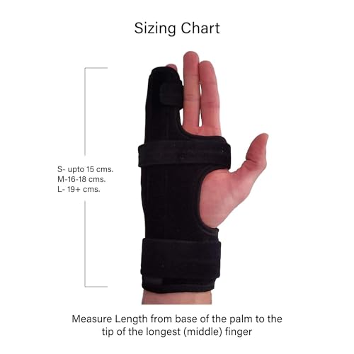 Boxer Finger Splint - Metacarpal Finger Splint Right Removable Splint for Boxer's Fracture - Little and Ring Finger Protection - Fits Left or Right-Hand Brace (Small Pack of 1) Small Pack of 1