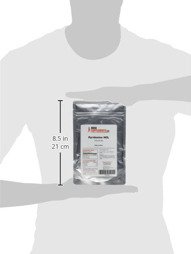 BulkSupplements.com Pyridoxine HCl Powder - Vitamin B6 Supplement, Vitamin Supplement - Gluten Free, 50mg of Pyridoxine B6 per Serving, 100g (3.5 oz) (Pack of 1) 3.5 Ounce (Pack of 1)