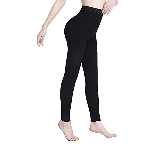 AMZAM 15-20 mmHg Medical Compression Pantyhose for Women & Men 15-20mmhg Footless Black 3X-Large