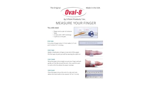 3-Point Products Oval-8 Finger Splint, Size 2, Pack of 5, Beige