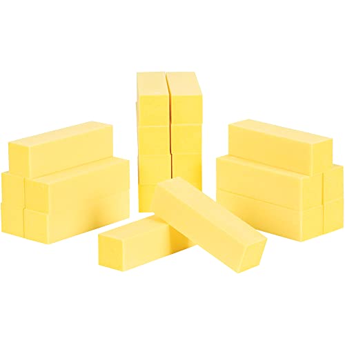 ForPro Ultra Gold Buffing Block, 240 Grit, Four-Sided Manicure & Pedicure Nail Buffer, 3.75” L x 1” W x 1” H, 20-Count (Pack of 4) 20 Count (Pack of 4)