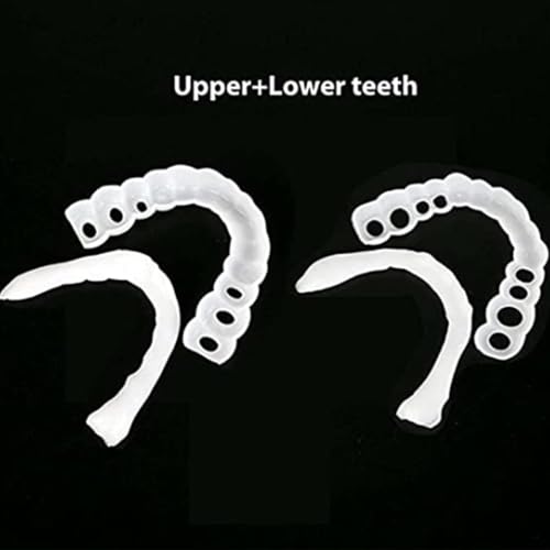2 Pairs Lightweight Reusable Pre-Shaped Sets for Daily Smile Aesthetic Upgrade (Natural White) Natural White