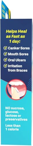 Dentemp Canker Cover Mouth Sore Treatment - Oral Pain Relief for Canker Sores & Mouth Irritation - Fast-Acting Pain Relief Tablets for Adults - Value Pack of 2 (16 Count) 8 Count (Pack of 2)