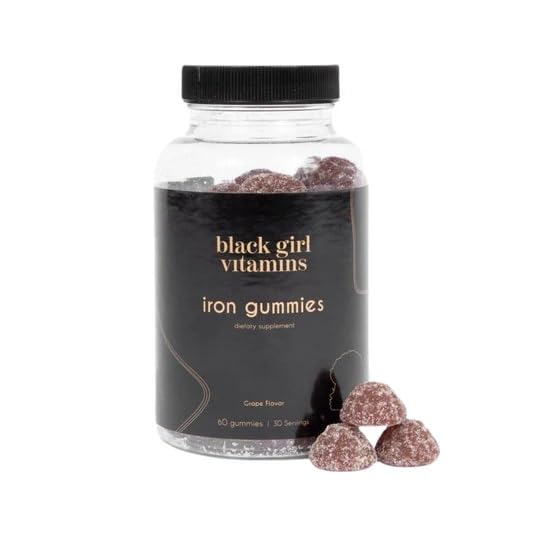 Black Girl Vitamins - Iron Gummies (20 mg), Supports Iron Deficiency & Anemia, Gluten-Free, Gelatin Free, Made in The USA (Grape, 60 Count) 30 Day Supply (Pack of 2) 60 Count (Pack of 2)