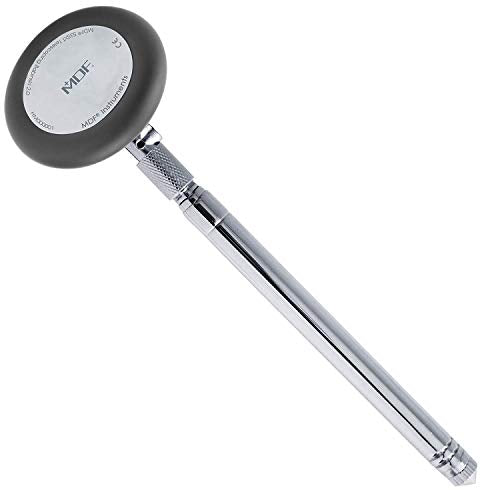 MDF Instruments Babinski Telescoping 2.0 Neurological Reflex Hammer with Built-in Brush for cutaneous and Superficial responses with MDF LUMiNiX Illuminator Medical Professional Diagnostic Penlight