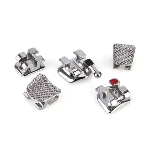 Teeth Orthodontic Brackets, 200-Pack, Mini Roth 022 Slot with Hook on 345, Bondable (roth 022 mini 345) roth 022 mini 345