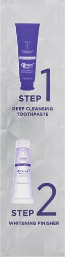 Crest 3D White Brilliance 2 Step Kit, Deep Clean Toothpaste (4oz) + Teeth Whitening Gel (2.3oz) 1 Ounce (Pack of 1) - BeesActive Australia