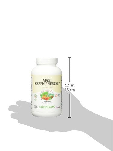 Maxi Health Super Greens Supplements – Whole Food Blend for Energy & Immune Support – Vegetable Supplements for Adults with Vitamins, Minerals, Spirulina, & More – Vegan, 240 Kosher Capsules Unflavored 240 Count (Pack of 1)