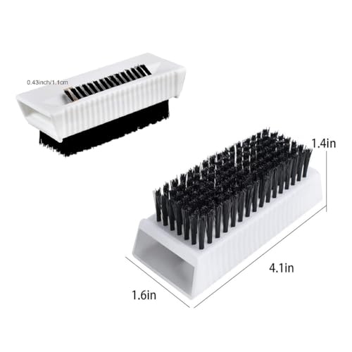 2PCS Nail Brush Surgical Scrub Brushes Two-Sided Stiff Hand and Nail Brush Non-Disposable Sterile Hand Scrubber with Nail Cleaner Hand and Nail Cleaning Brush Fingernail Brushes Nail Scrub Brushes