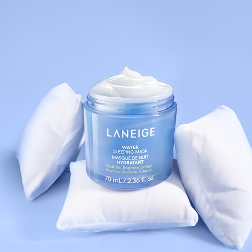 Water Sleeping Mask: Hydrating Korean Overnight Face Mask with Hyaluronic Acid Blend & Niacinamide, for Deep Hydration, Glowing Skin & Barrier Support | Korean Skin Care 2.4 Ounce (Pack of 1)