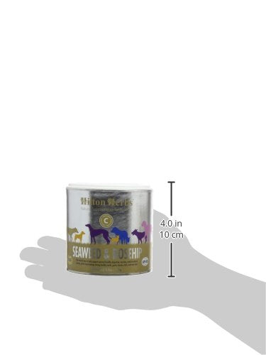 Hilton Herbs Seaweed & Rosehip Natural Dog Supplement. 100% Natural Ingredients. Daily Nutrition and Dental Care for Dogs. Help Fight Against Plaque and Combat Bad Breath. 125 g