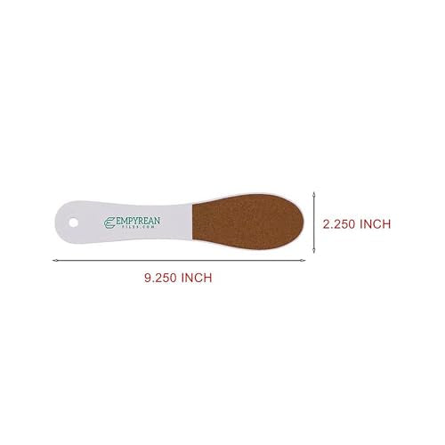 Empyrean Foot Callus Remover File, Dual Grit 80/100, Made in USA, Washable Reusable Foot Scraper for Hard Skin and Cracked Heels