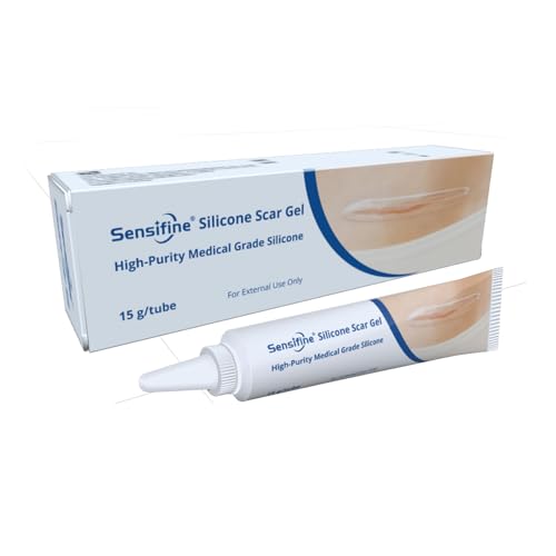 Advanced Scar Gel, Treats New & Old Scars, Reducing the Appearance of Keloid & Bump Scars Caused by Surgery, Acne, Burns, Injury & Stretch Marks-0.53 Oz(15g).