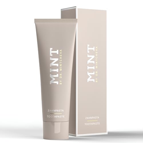 Mint Toothpaste Without Fluoride - Vegan and Without microplastic - Cleans Particularly Thoroughly and Protects reliably - Unique Ultrapolish Technology MPT1 - By Dr. Mintcheva | 2.78 oz