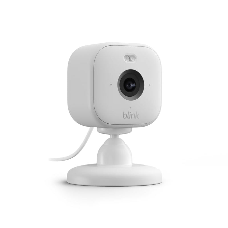 All-new Blink Mini 2 — Plug-in smart security camera, HD night view in color, built-in spotlight, two-way audio, motion detection, Works with Alexa (White) White Mini 2 without Weather Resistant Adapter 1 Camera - BeesActive Australia