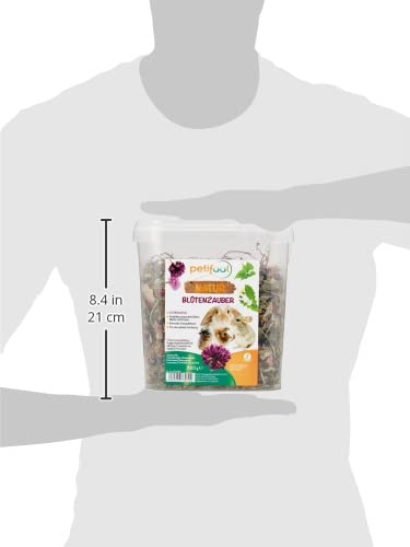 petifool Blumenzauber 360g - supplementary food for rodents - natural rodent food for rabbits, guinea pigs, hamsters, chinchillas & more - without artificial additives - 100% natural - species-appropriate food 360g (pack of 1) - BeesActive Australia