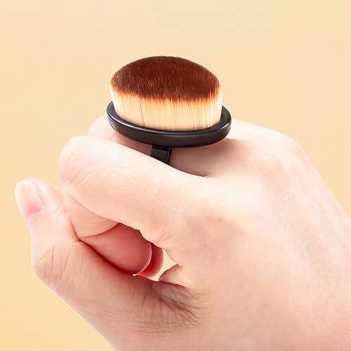 3PCS Ring Fingernail Brush Soft Nail Dust Brush, Multicolor Nail Scrubber Brush Small Nail Tech Manicure Brush Tools for Toe and Fingernail Men Women