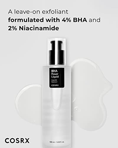COSRX Niacinamide 2% + BHA 4% Blackhead Exfoliant Korean Toner, 3.38fl.oz