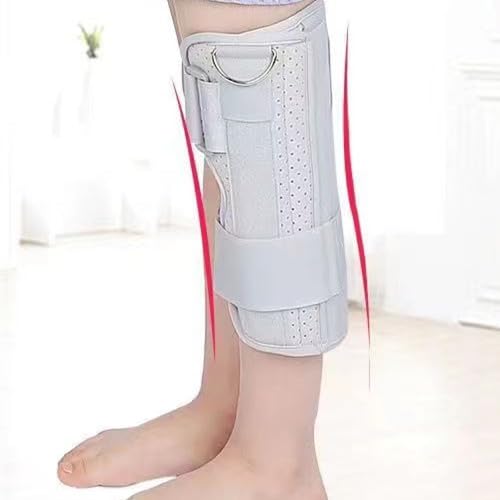 Pediatric Leg Immobilizer Kids Knee Brace Support Child Knee Fixed Splint Leg Fracture Splint Knee & Leg Immobilizer/Knee Brace (Small) Small