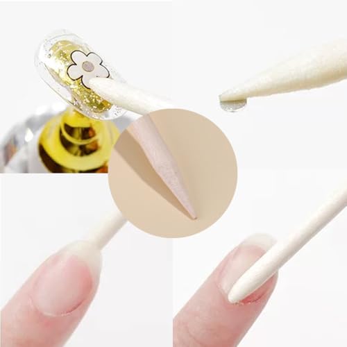 Disposable Manicure Kit 5Pcs Mini Nail Files Buffer Orange Sticks