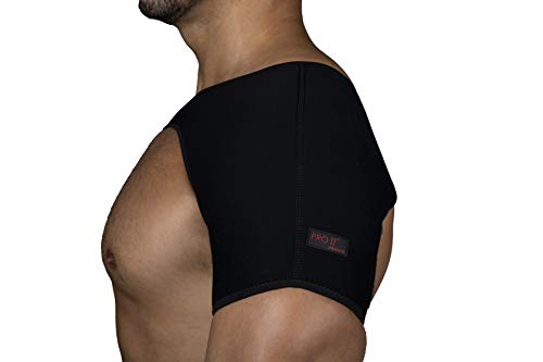 PRO 11 WELLBEING- Adjustable Neoprene Shoulder Support For Left And Right Shoulder For Frozen Shoulder, Sprains, Dislocated Shoulder And Other Shoulder Injuries (Large) Large