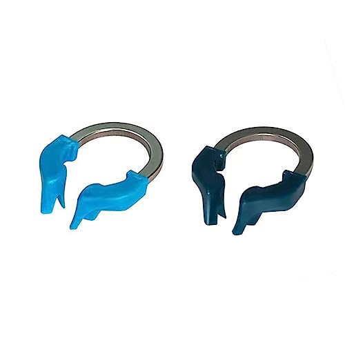 Dental Sectional Matrix Ring Clamp Spring Clip, Autoclavable Nickel Titanium Orthodontic Clamp Rings, Contoured Matrices System for Pre and Post Molars. (R6 Blue) R6 Blue
