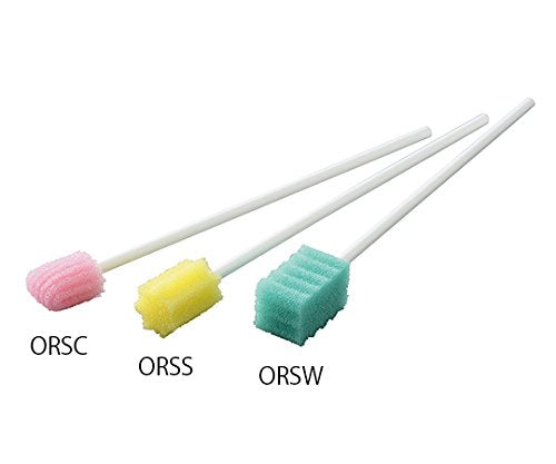 As One 7-4305-01 Navis Navisuke Oral Care Sponge, Pink, Individual Packaging, Plastic Shaft, Pack of 50 -  Australia