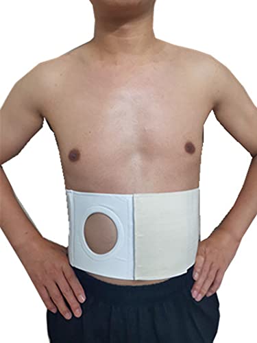 Unisex Ostomy Abdominal Binder Opening 3.14 Ostomy Belt Hernia Colostomy Belt Colostomy Bag Support Stoma Support Wrap XL 45.28 49.21 inches XL 45.28 49.21 Inch XL: 45.28-49.21 Inch - BeesActive Australia
