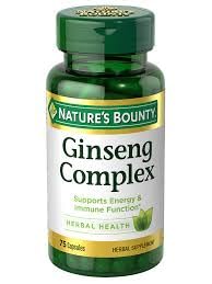 Nature's Bounty Ginseng Complex Herbal Health Capsules 75 ea (Pack of 3) Unflavoured 75 Count (Pack of 3)