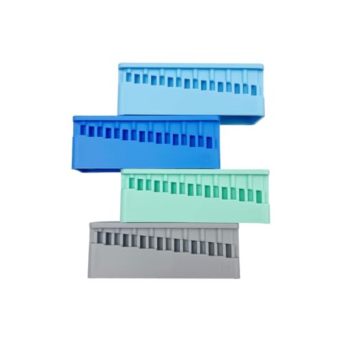 1PC Dental Endodontic Measuring Tools File Holder, High-Temperature Autoclaveable Endo Files Block Upside Measuring Instrument Ruler (Green) Green