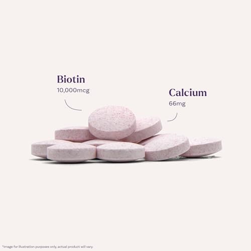 Natrol Beauty Biotin 10,000mcg Vitamins for Beauty, 100 Tablets Unflavored 100 Count (Pack of 1)
