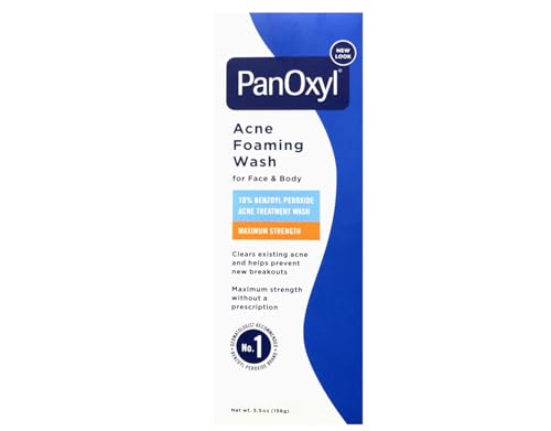PanOxyl 10% Acne Foaming Wash 5.5 Ounce (Value Pack of 2) 5.5 Ounce (Pack of 2)