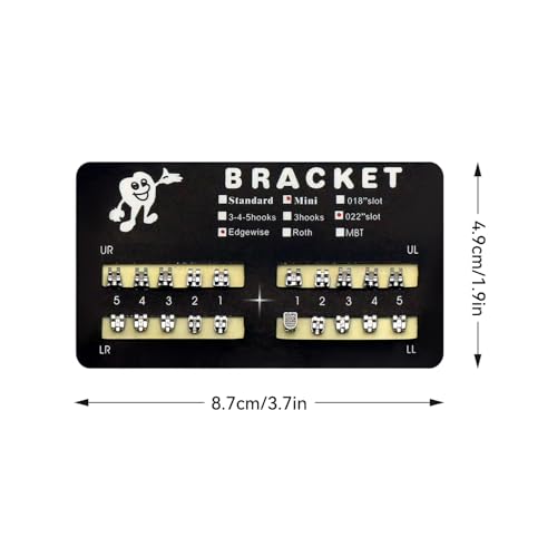 SEAVERRS 200pcs/Pack Mini dental brackets mini roth brackets roth 022 slot bondable,10 pieces per pack 20 pieces per pack. (10 pcs) 10-pcs