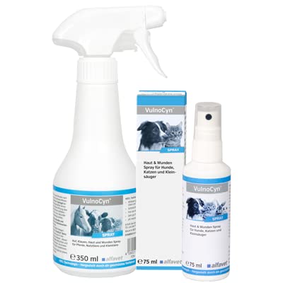 Alfavet VulnoCyn Spray, wound spray for dogs, cats and small animals, against bacteria, viruses and fungi, pump spray 75 ml - BeesActive Australia