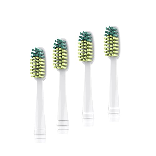 Voom Sonic Go 1 Series Travel Electric Toothbrush + 4PK Brush Heads, Travel Toothbrushes - Battery Operated Toothbrush for Adults & Kids, Portable with 2 Minute Timer (Hawaiian Blue)